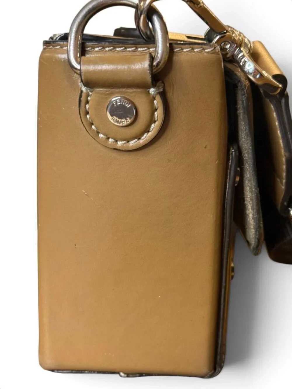 Fendi Zucca Mini Soft Trunk with Adjustable Crossbody Strap and COA
